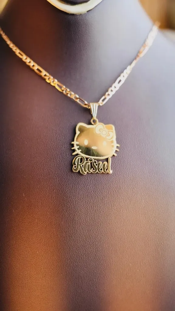 lulu caty necklace with custom name (40 cm, Standard box any color (Free))