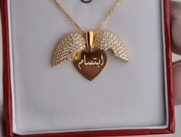 white golden wings with zircon (40 cm, Standard box any color (Free))